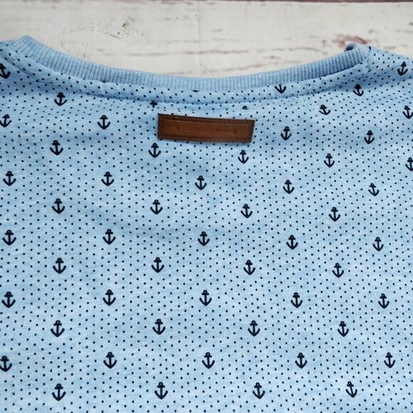 NWT NAKETANO Anchor Print Drop Shoulder Sweatshirt - Picture 3 of 8
